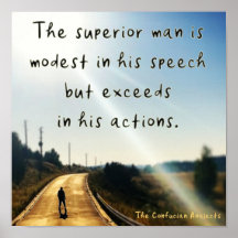 Der überlegene Mann. Konfuzius Zitat.