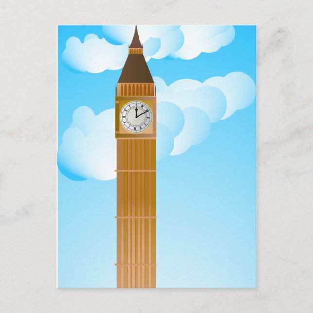 Der Uhrturm & Big Ben Postkarte (Vorderseite)