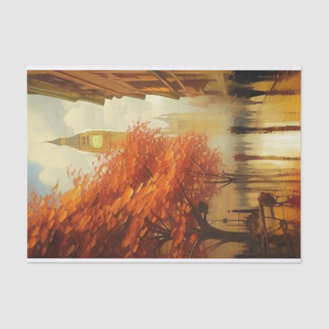 Der Uhrturm Seidenpapier (Vorderseite)