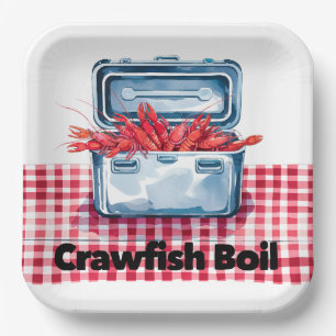 Der ultimative Crawfish Boil: Eine südliche Tradit Pappteller