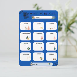 💍 📝 der ultimative Hochzeitsplaner RSVP Karte