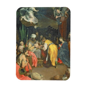 Der Umsturz Christi 1590 (Öl auf Leinwand) Magnet