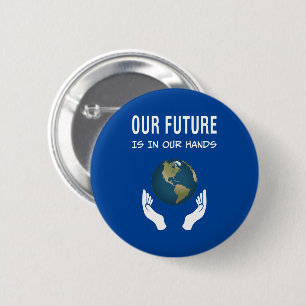 Der Umweltschutz ist unsere Zukunft in unseren Hän Button