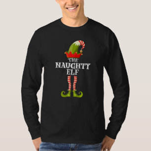 Der unartige Elf  Weihnachtsgruppen-Matching-Famil T-Shirt