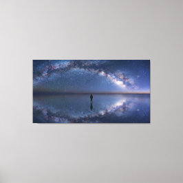 der unendliche Spiegel - Salar de Uyuni Milchstraß Leinwanddruck