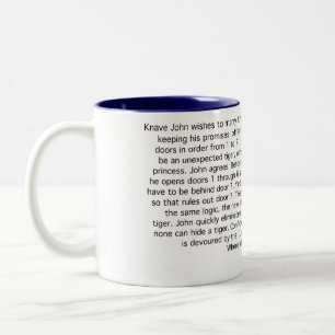 Der unerwartete Tiger Zweifarbige Tasse