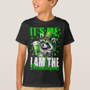Der Unfug, lustiger Waschbär St. Patrick's Day T-Shirt
