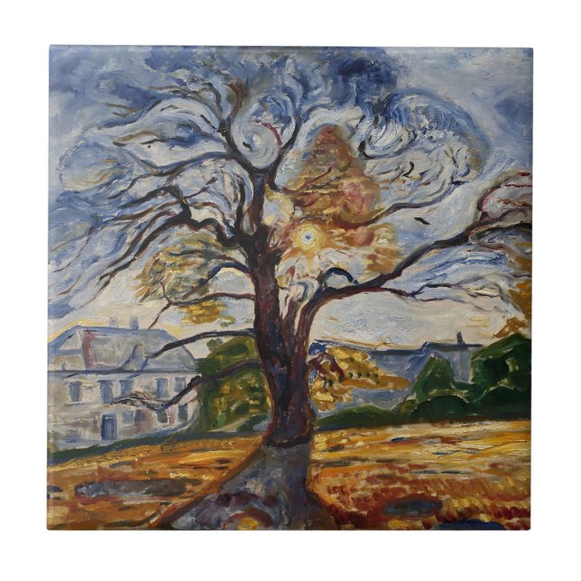 Der ungebrochene Geist, Edvard Munch ist die Eiche Fliese (Vorderseite)