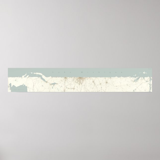 Der ungefurchte Michigansee, horizontal Poster (Vorne)