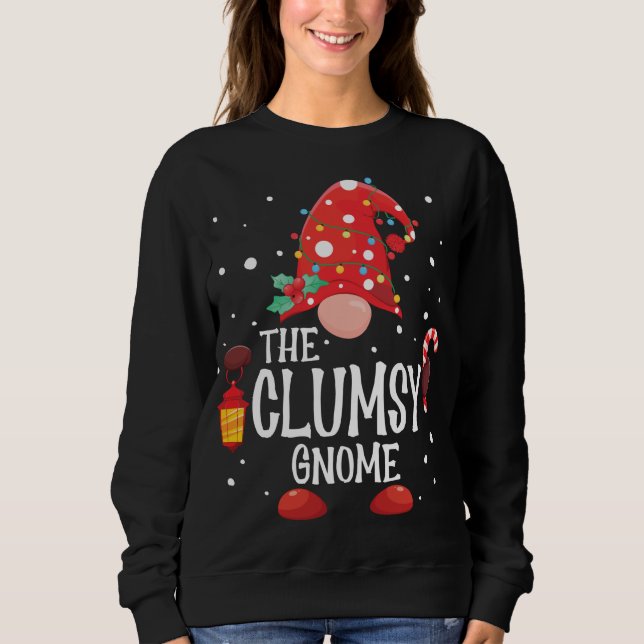 Der ungeschickte Gnome Matching Family Weihnachtsg Sweatshirt (Vorderseite)