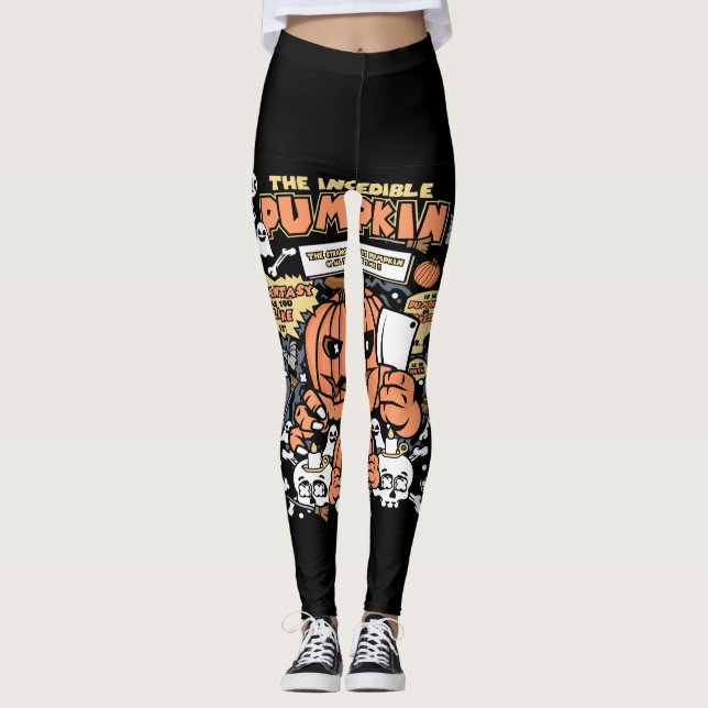 Der unglaubliche Kürbis Leggings (Vorderseite)