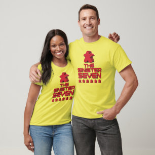 Der unheimliche Meeple verwitterte T - Shirt