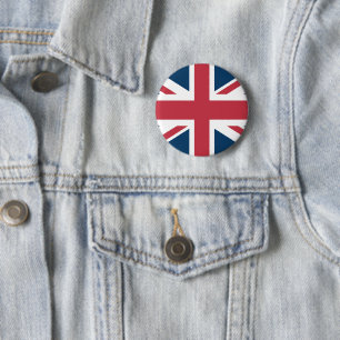 Der Union Jack britische Flagge Knopf Button