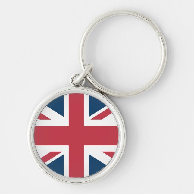 Der Union Jack britischer Flagge Schlüsselanhänger (Vorne)