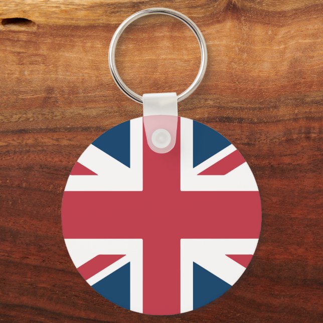Der Union Jack britischer Flagge Schlüsselanhänger (Rückseite)