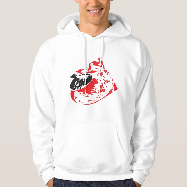 Der unkonventionelle Wirbel-Hoodie Hoodie (Vorderseite)