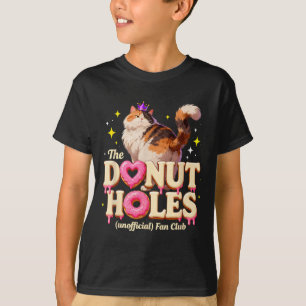 Der Unofficial Donut Holes Fan Club Lustiger Katze T-Shirt