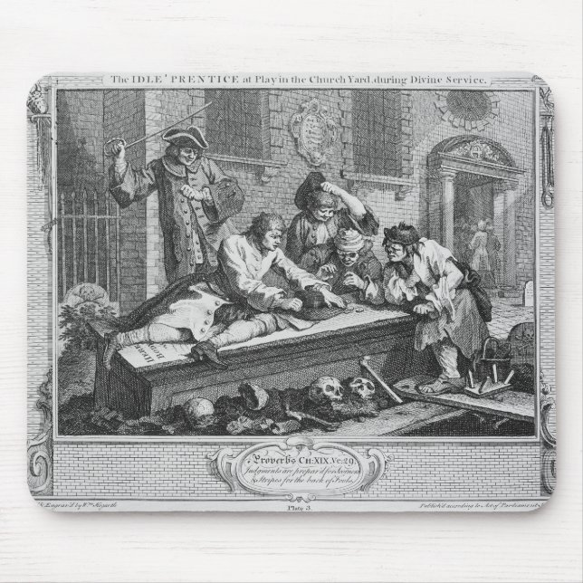 Der untätige 'Lehrling am Spiel im Kirchen-Yard Mousepad (Vorne)