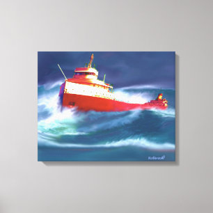 DER UNTERGANG DER EDMUND FITZGERALD LEINWANDDRUCK