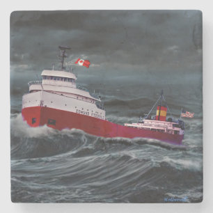 DER UNTERGANG DER EDMUND FITZGERALD STEINUNTERSETZER