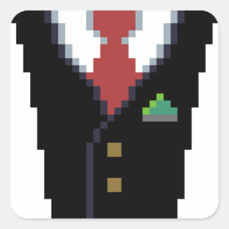 Der Unternehmensspender | Pixel Art Anzug Sticker
