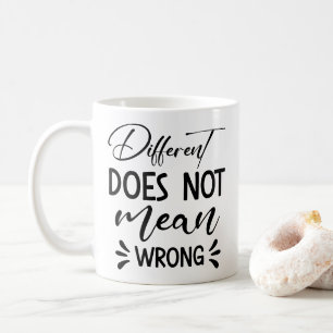 Der Unterschied ist nicht Gemein falsch Kaffeetasse