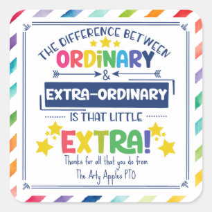 der Unterschied zwischen normalen Aufklebern Quadratischer Aufkleber