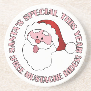 Der Untersetzer des Weihnachtsmanns-Mustache
