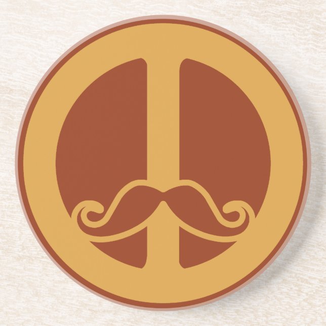 Der Untersetzer Peace Stache (Vorne)