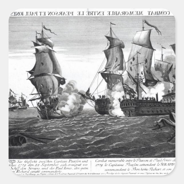 Der unvergessliche Kampf zwischen Captain Pearson Quadratischer Aufkleber (Vorderseite)