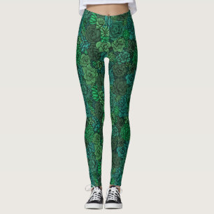 Der üppige Garten in Grün Leggings