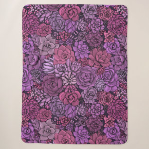 Der üppige Garten in Rosa und Violett Sherpadecke