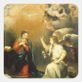 Der Urlaub der Jungfrau Quadratischer Aufkleber