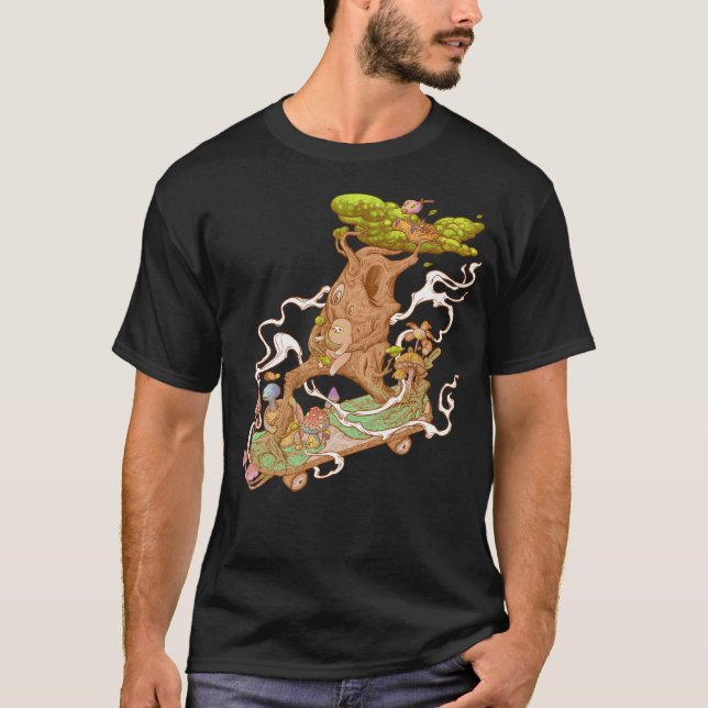 Der Urlaub im Wald T-Shirt (Vorderseite)