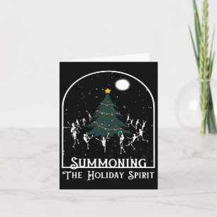 Der Urlaubssgeist beschwören Skelett Christi tanze Karte