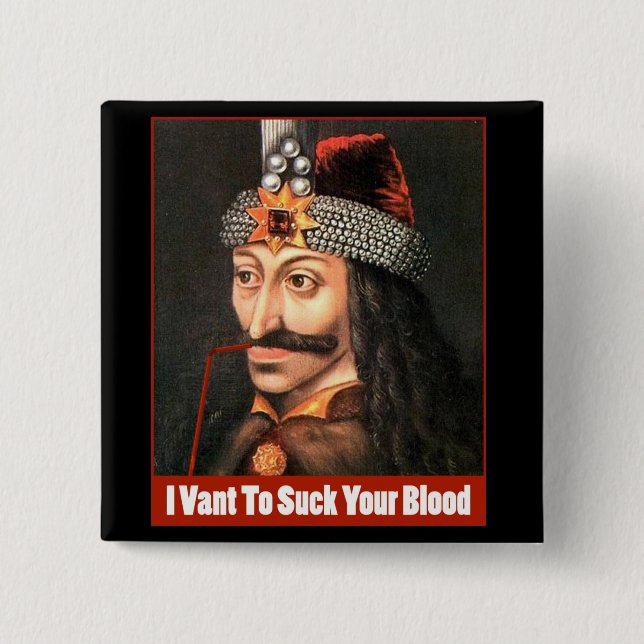 Der ursprüngliche Dracula, Halloween!!! Button (Vorderseite)