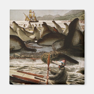Der US-Drache in einer Expedition, George Catlin Magnet
