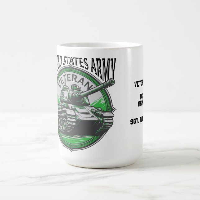 Der US-Militärpanzer "Im Ruhestand" Kaffeetasse (Mittel)