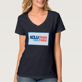 Der V-Hals der Frauen - ACLU PeoplePower Fairfax T-Shirt