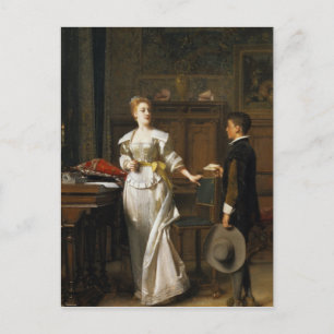 Der Valentinsgruß-Buchstabe Feiertagspostkarte