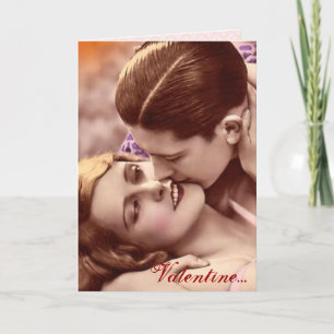 Der Valentinsgruß des romantischen Liebhabers Feiertagskarte