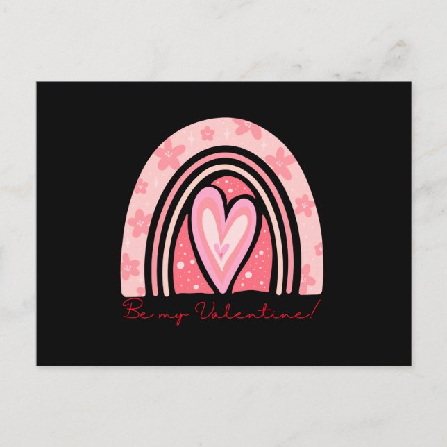 Der Valentinstag 2023 Feiertagspostkarte (Vorderseite)