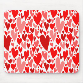 Der Valentinstag der Groovy und Romantik Rotes Her Mousepad