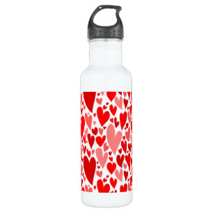 Der Valentinstag der Groovy und Romantik Rotes Her Trinkflasche