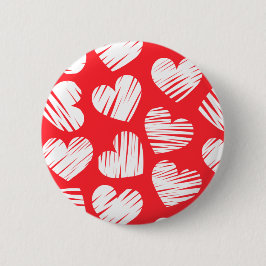 Der Valentinstag des modernen Roten und Weißen Doo Button