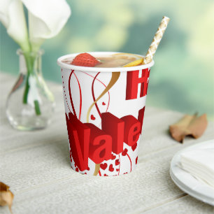 Der Valentinstag des Papiercups Pappbecher