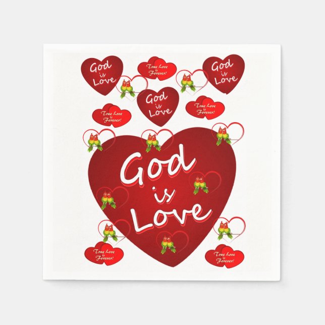 Der Valentinstag von Paper Napkins Serviette (Vorderseite)