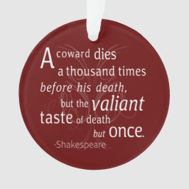Der Valiant die aber einst Shakespeare Ornament