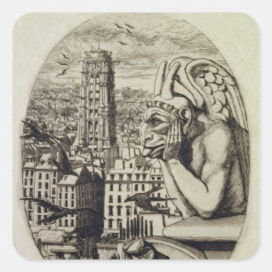 Der Vampir, 1853 Quadratischer Aufkleber