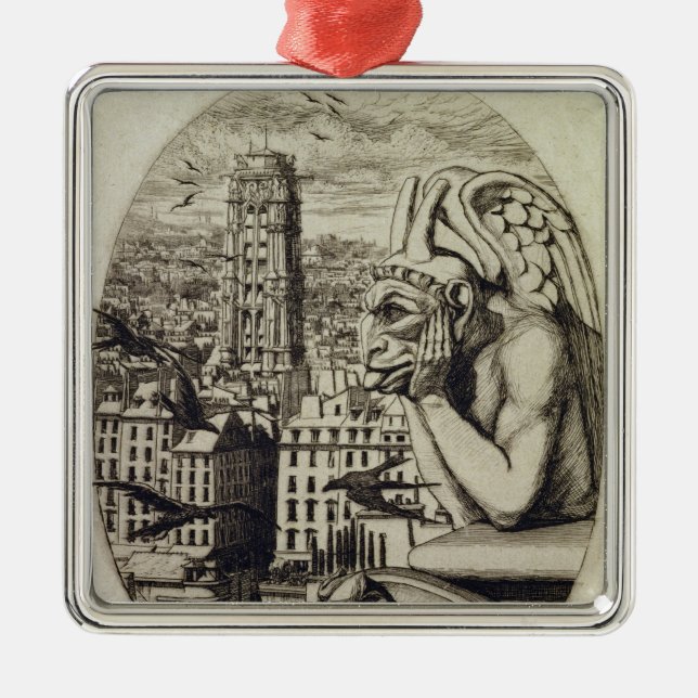 Der Vampir, 1853 Silbernes Ornament (Vorne)
